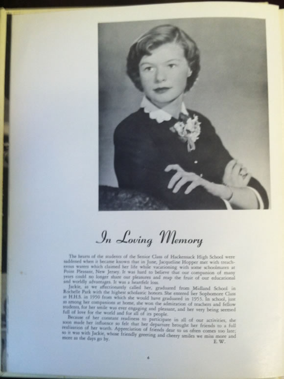 1953 HHS Yearbook Memorial